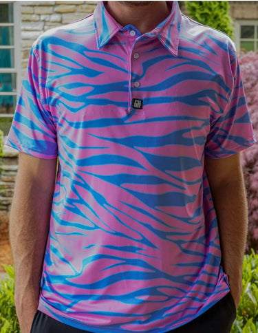 Trippin Zebra Polo Golf Polo Greater Half